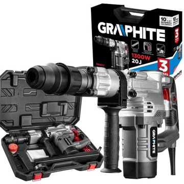 МОЛОТОК ДЛЯ РАЗРУШЕНИЯ ГРАФИТА SDS Max 1300 Вт 58G877