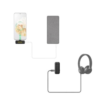7Ryms Rimo S1 Беспроводной микрофон USB-C для двух человек + чехол для зарядки
