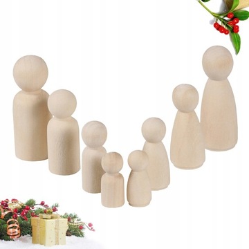 Paint Toys Drewniane lalki 16 szt