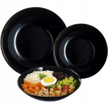 SERWIS OBIADOWY ZESTAW TALERZY OPAL CLASIC 6 OSÓB KOMPLET TALERZY GŁĘBOKI