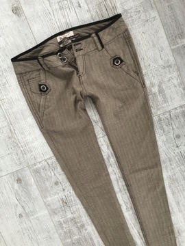 BERSHKA spodnie jeans RURKI CHINOSY 34 XS