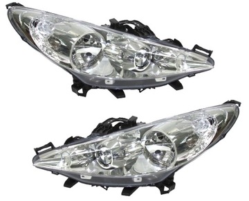 KOMPLET SVĚTLOMET PEUGEOT 207, 2006-2013