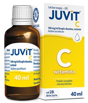 Juvit C krople 40ml witamina C odporność dzieci