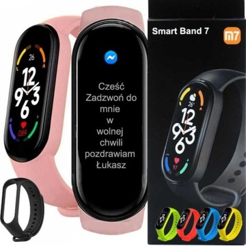 SMARTBAND M7 OPASKA SPORTOWA SMARTWATCH + 2 PASKI