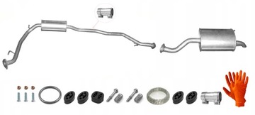 HONDA JAZZ 1.2 1.4 (01-08) TŁUMIK ŚRODKOWY KOŃCOWY