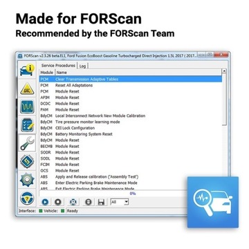 Интерфейс для FORD FORscan DIAGNOSTICS CODING PL