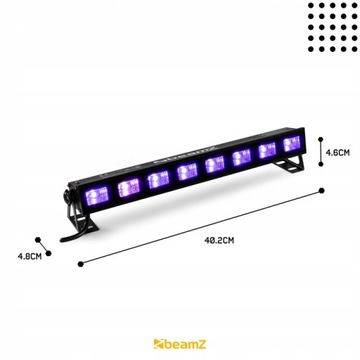 Лента ультрафиолетовая 8х 3Вт LED 30Вт 40см