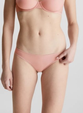 CALVIN KLEIN JEDNOKOLOROWE STRINGI RÓŻOWE XL P8C