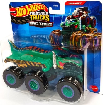 Auto MEGA-WREX Big Rigs Samochodzik Monster Trucks Autko 1:64 Hot Wheels