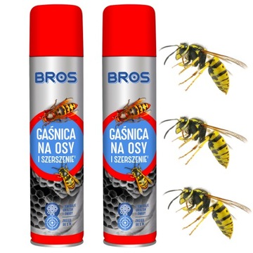 SILNY SPRAY PREPARAT OPRYSK ŚRODEK NA OSY SZERSZENIE GNIAZDA BROS 600 ML