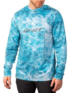 Bluza UPF50 GRAFF z kapturem 964-CL-15 XL
