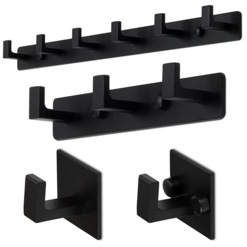 ВЕШАЛКА С КРЮЧКАМИ ДЛЯ ОДЕЖДЫ, ЧЕРНЫЙ LOFT