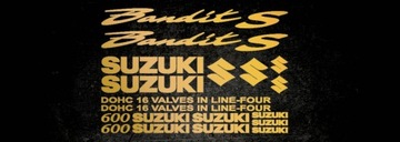 Наклейки SUZUKI BANDIT S 600 ЗОЛОТО, СЕРЕБРО, МЕДЬ