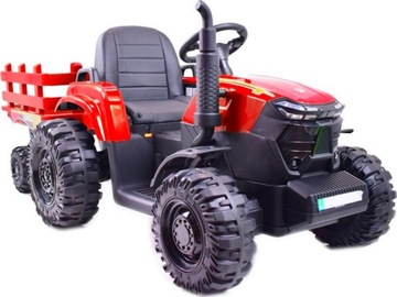 TRAKTOR ELEKTRYCZNY Z PRZYCZEPĄ MOC 400W AKUMULATOR 24V
