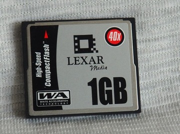 Karta pamięci Compact flash CF memory card Lexar 40x 1Gb.