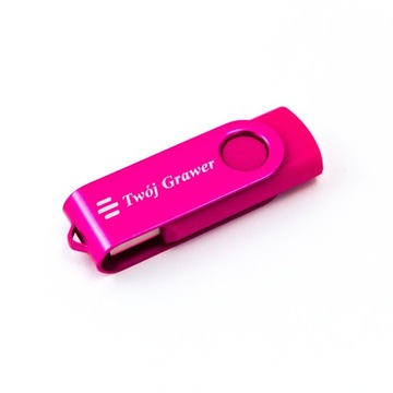 TWISTER pendrive 2 GB z grawerem logo lub tekstu ZESTAW 10 SZT.