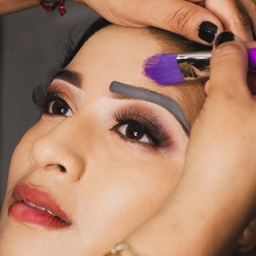 Шаблон наклейки для макияжа бровей