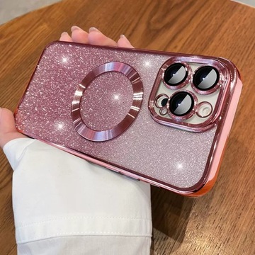 Magnetyczne Ładowanie 6D Brokat Galwanizacja Nadaje Się Do Apple 14pro Fiol