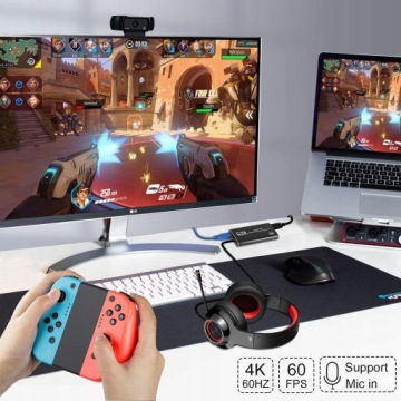 HDMI-граббер 4K, устройство записи видео на USB 3.0 для ПК и ноутбука, карта