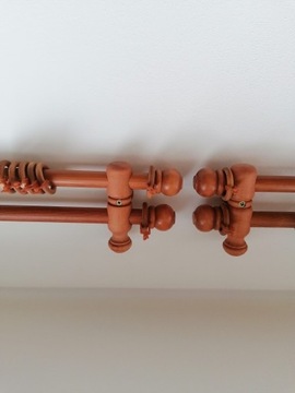 ДЕРЕВЯННЫЕ КАРДИНСЫ Двойной деревянный карниз 225