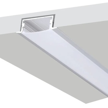 Встраиваемый анодированный светодиодный профиль SLIM + 2M LAMP