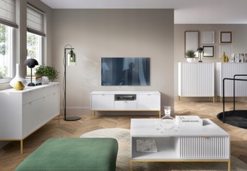 NAVAL T104 туалетный столик консольный белый GLAMOUR золото