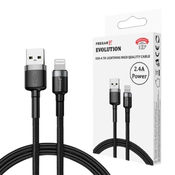 Feegar USB Lightning кабель для iPhone нейлоновый кабель