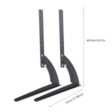Черный металлический стальной кронштейн для настольной станции светодиодного ЖК-телевизора с плоским экраном