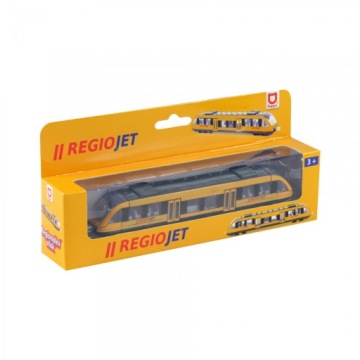 REGIOJET 188600 ЧЕШСКИЙ ЖЕЛТЫЙ МЕТАЛЛИЧЕСКИЙ ТРАМВАЙ