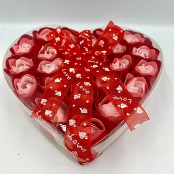 RÓŻE MYDLANE KWIATY DO KĄPIELI PREZENT WALENTYNKI DZIEŃ KOBIET