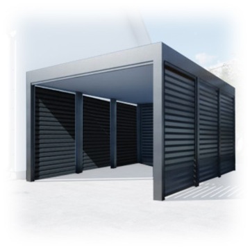 WIATA Garażowa Samochodowa CARPORT Zadaszenie 3x6m