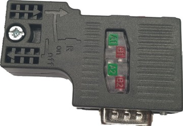 Угловой разъем 9-контактный DB9 PROFIBUS DP * SIEMENS 1P 6ES7 972-0BA52-0XA0