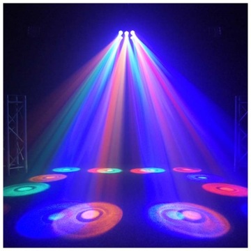 LIGHT4ME SIX EYE BEAM oświetlenie dyskotekowe mocny efekt beam LED + PILOT
