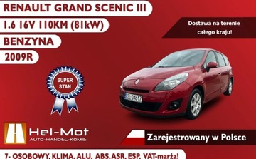 Renault Grand Scenic II Grand Scenic 1.6 16v 110KM 2009 Renault Grand Scenic 1.6 16V 110KM, Klima, alu, Zarejestrowany w Polsce, V, zdjęcie 2