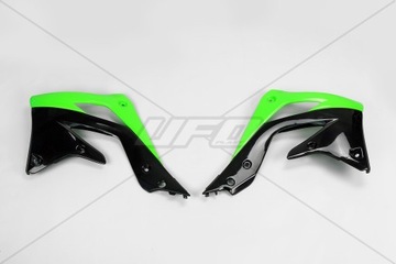 UFO OSŁONY CHŁODNICY KAWASAKI KXF 450 '12-'15 KOLOR ZIELONY/CZARNY