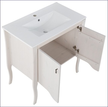 ДЕРЕВЯННЫЙ ШКАФ ДЛЯ УМЫВАЛЬНИКА В ВАННОЙ КОМНАТЕ