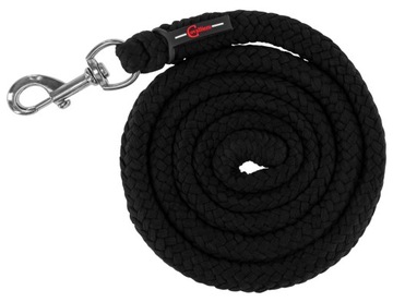 Uwiąz dla konia ClassicSoft, zwykły karabińczyk, czarny, 200 cm, Covalliero