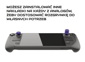 NAKŁADKI SKULL&CO 6-PACK DO STEAM DECK CZARNE