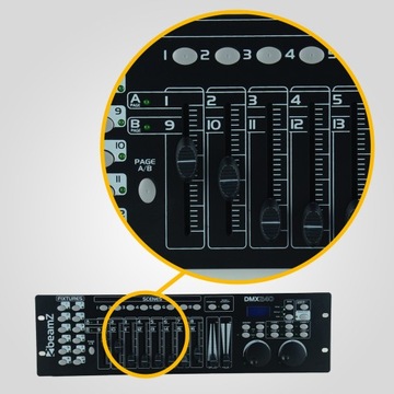 Sterownik kontroler DMX 192-kanałowy RACK 19''