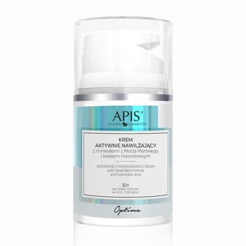 APIS Krem Nawilżający z Minerałami i Kwasem Hialuronowym 30+ / 50 ml