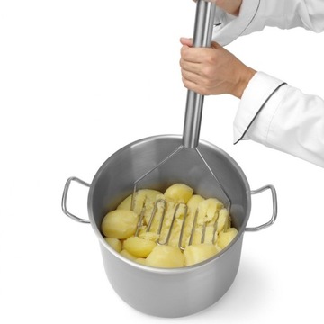 Высокая кастрюля Profi Line с крышкой Сэндвич-дно, диаметр 24 л, x 300 ч - Hendi