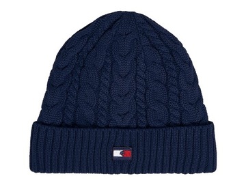 Czapka Tommy Hilfiger WOMENS SPORT BEANIE DESERT SKY OCIEPLANA