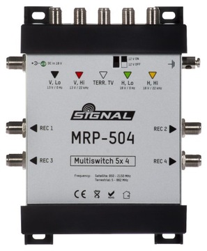 МУЛЬТИСВИТЧ MRP-504 5 ВХОДОВ/4 СИГНАЛЬНЫХ ВЫХОДА