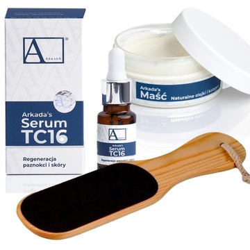 АРКАДА регенерирующая МАЗЬ ДЛЯ НОГ от трещин на пятках + терка ПЕМЗА для пяток