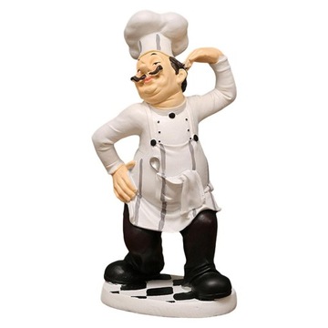 3D żywiczna figurka szefa kuchni restauracja kucharz szef kuchni figurka