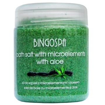 BINGOSPA Aloes Sól do kąpieli z mikroelementami 550g