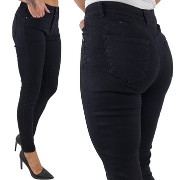 M.SARA WYSZCZUPLAJĄCE SPODNIE DAMSKIE JEANSY PUSH UP WYSOKI STAN ELASTYCZNE