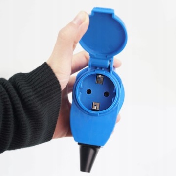 ПЕРЕХОДНИК УГЛОВОЙ РОЗЕТКИ CEE 16/3 16A 230V АДАПТЕР ДЛЯ КЕМПИНГОВОЙ КАМЕРЫ IP44