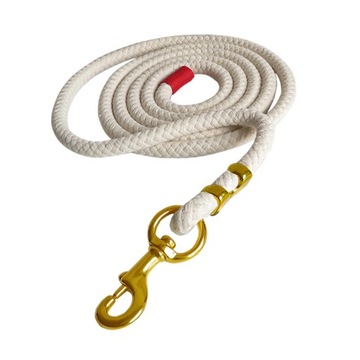 Horse Lead Rope Braided Horse Rope Cord Cotton Horse Leading 3.5m Beige