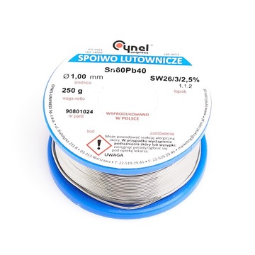 ЛОВУШКА С ФЛЮСОМ SN60Pb40 1,00 ММ 250 Г ОЛОСТОВАЯ СВЯЗКА